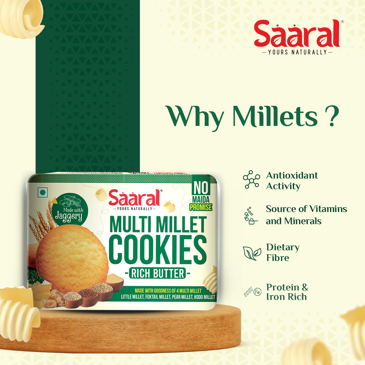 Saaral Multi Millet Butter Cookies