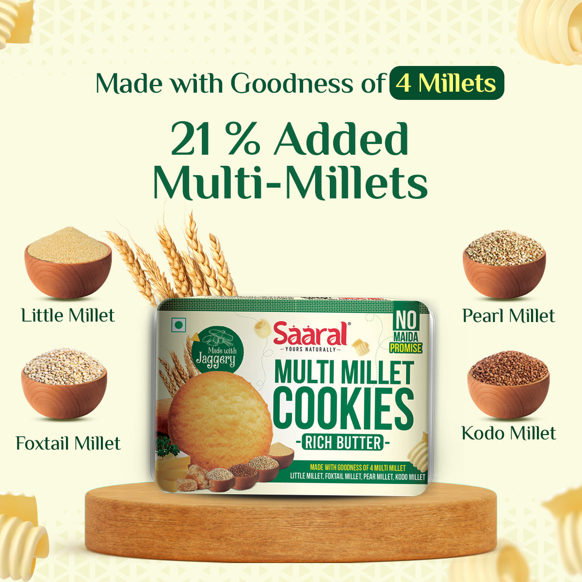 Saaral Multi Millet Butter Cookies