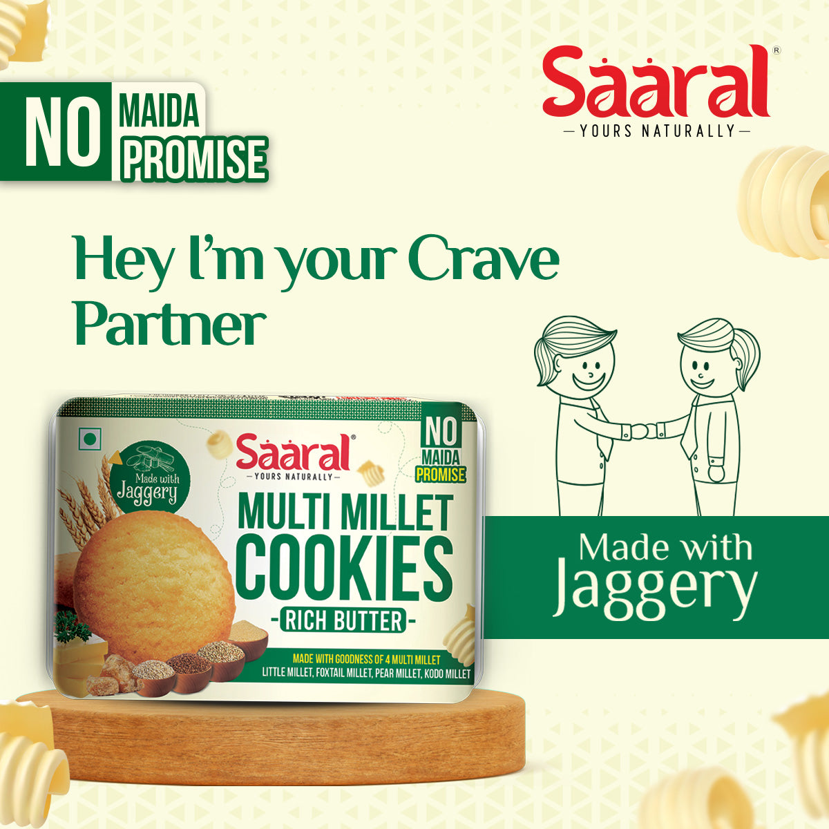 Saaral Multi Millet Butter Cookies