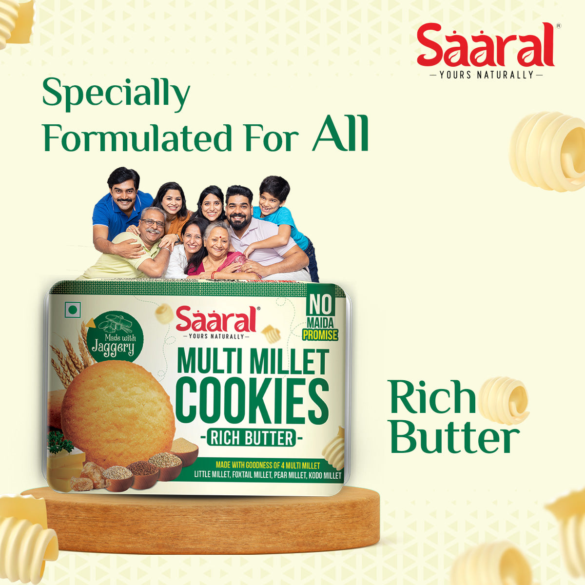 Saaral Multi Millet Butter Cookies