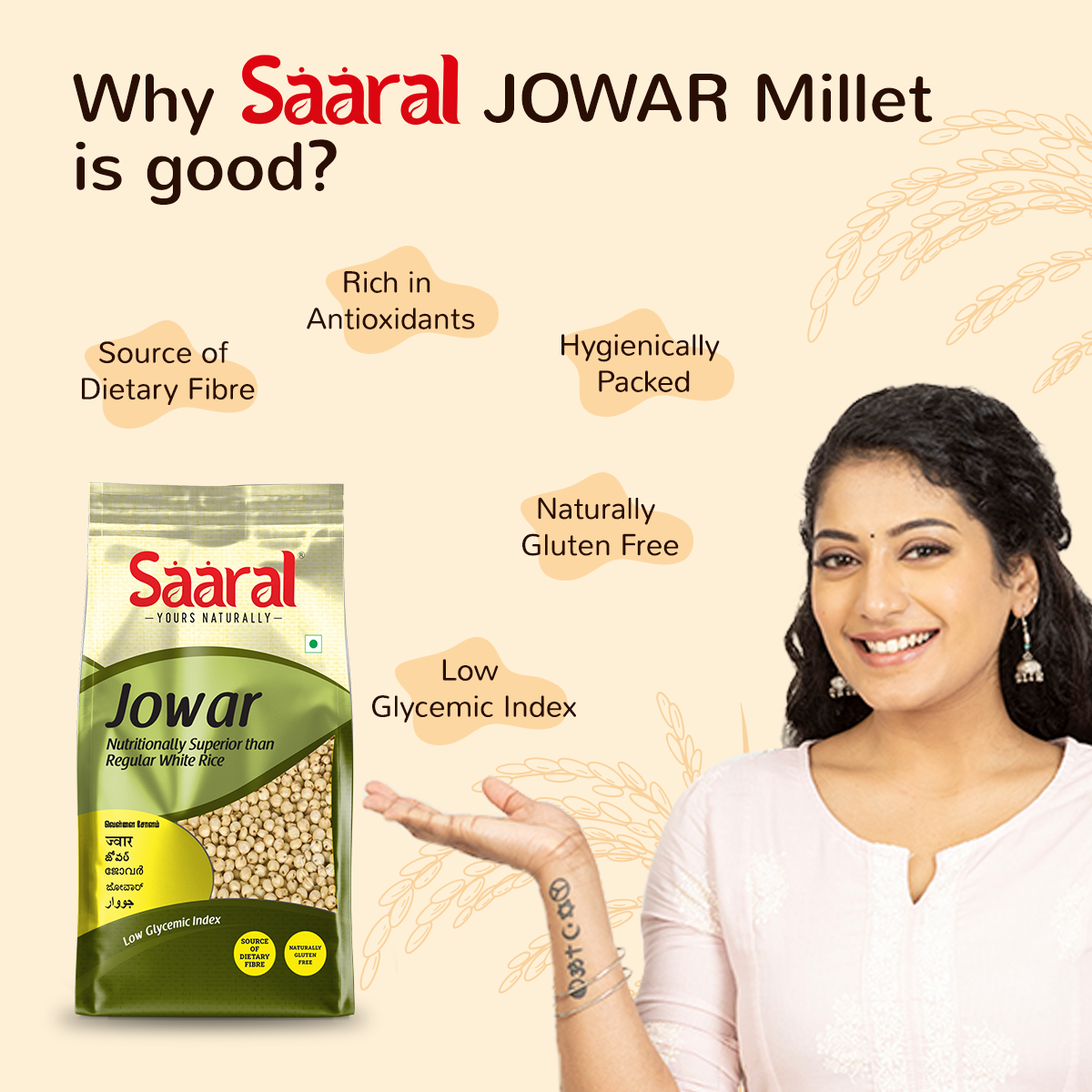 Saaral jowar / sorghum Millets