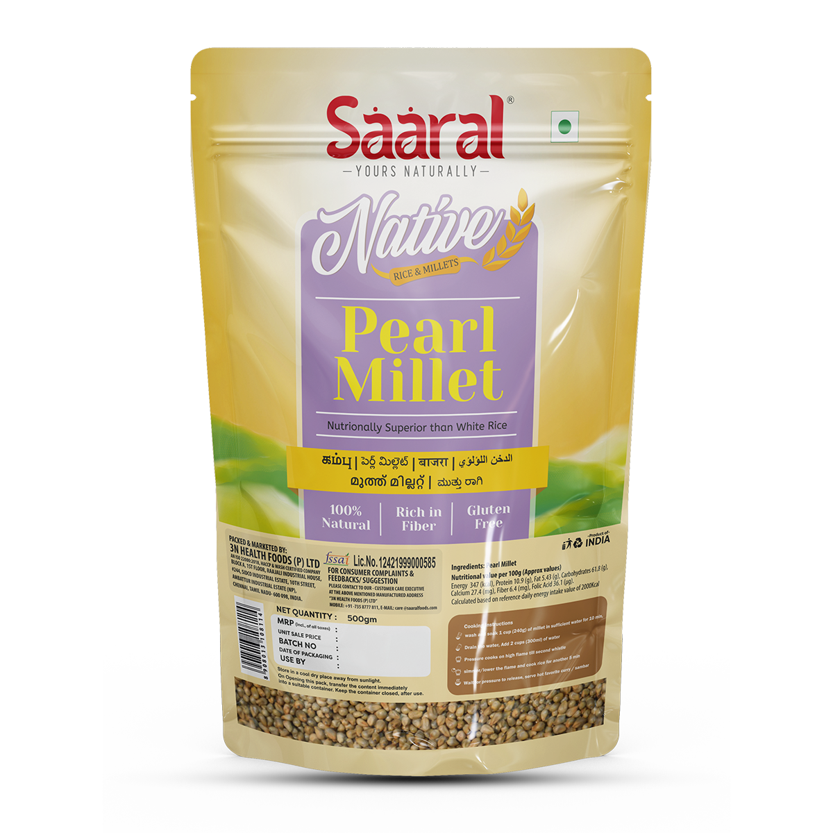 Saaral  Pearl  Millets